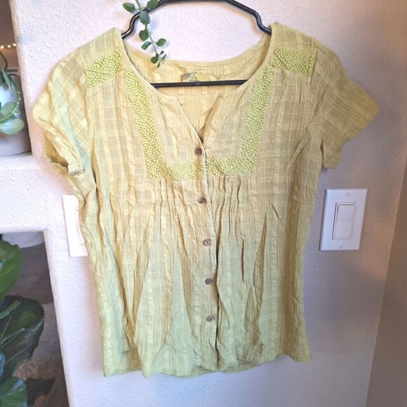 Prana Blouse small yellow - Picture 1 of 8